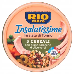 Sałatka z tuńczykiem z Włoch & 5 Zbóż 220g - Rio Mare insalatissime - Konserwy i dania rybne - miniaturka - grafika 1