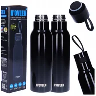 Termosy - 2X N'Oveen Kubek Termiczny Termos Butelka Termiczna Czarna 500Ml - miniaturka - grafika 1