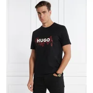 Koszulki męskie - HUGO T-shirt Dulive_U241 | Regular Fit - miniaturka - grafika 1
