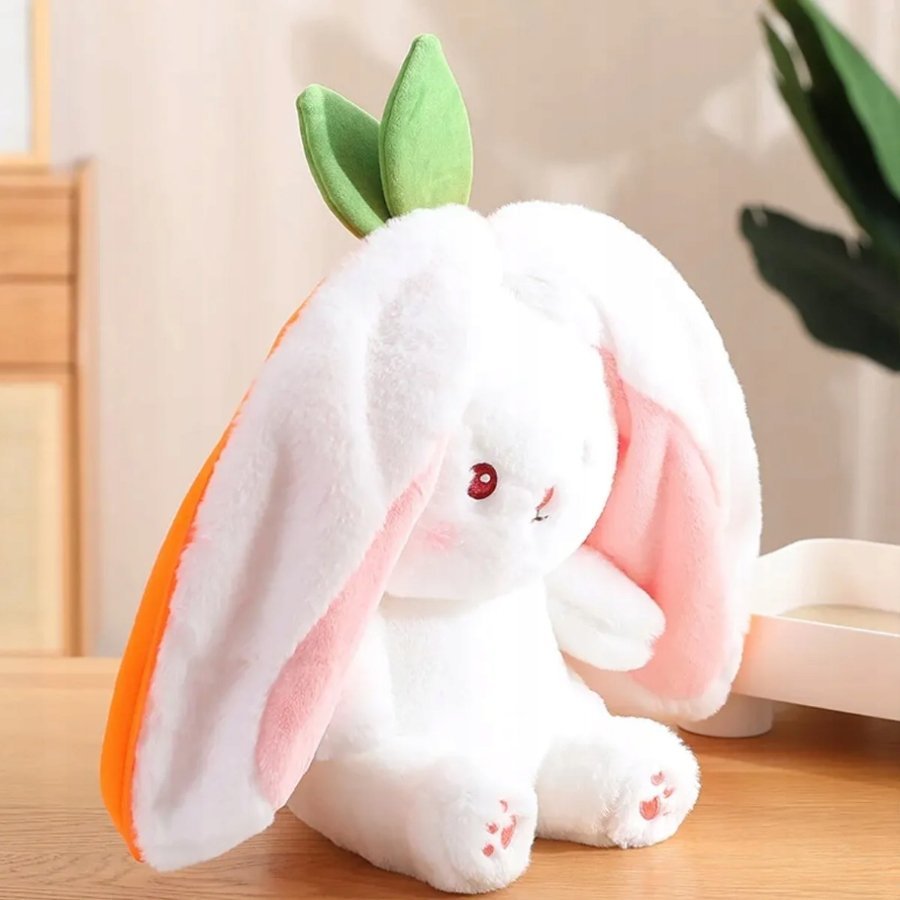 2 x MIĘKKA MASKOTKA 2w1 KRÓLIK MARCHEWKA DUŻE USZY PLUSZAK POKROWIEC DUŻA 3