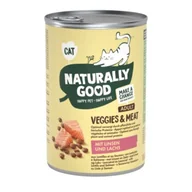 Mokra karma dla kotów - Naturally Good Veggies & Meat 6 x 400 g Soczewica i łosoś - miniaturka - grafika 1