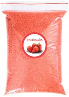 Cukier i słodziki - Cukier Do Waty Cukrowej Truskawka 1kg Truskawkowy Doypack Różowy Suchy - miniaturka - grafika 1