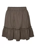 Spódnice - VERO MODA Spódnica damska peplum, Beluga, XS - miniaturka - grafika 1