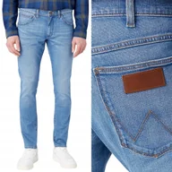 Spodnie męskie - Wrangler BRYSON SKINNY Halt DżINS MĘSKIE SPODNIE JEANSOWE RURKI W27 L32 - miniaturka - grafika 1