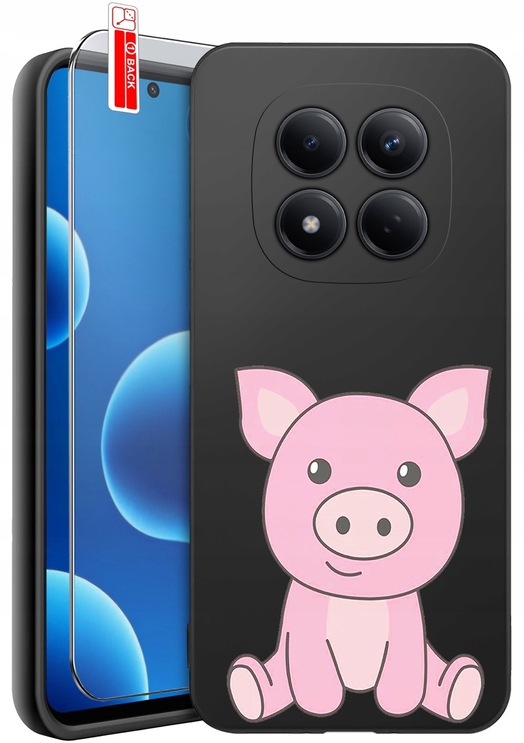 krainaGSM Etui Do Xiaomi Redmi Note 15 Pro 5G Wzory Silikonowe Matt Case + Szkło