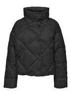 Kurtki damskie - ONLY Kurtka damska ONLCAROL Puffer BF OTW Quilted Jacket, czarna, S - miniaturka - grafika 1