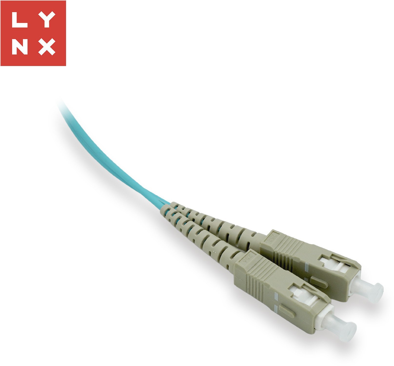 LYNX duplexní patch kabel MM, OM3, SC/SC, 50/125µm, 15m LX-DPX-SC/SC-OM3-15