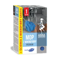 Miotły, szufle, mopy - Mop z mikrofibry premium + Ścierka do podłogi z mikrofibry GRATIS! Anna Zaradna - miniaturka - grafika 1