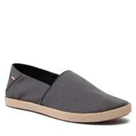 Espadryle męskie - Espadryle Tommy Hilfiger Recycled Chambray Slip On FM0FM03966 Szary - miniaturka - grafika 1