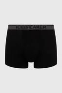 Bielizna sportowa męska - Icebreaker bielizna funkcyjna Anatomica Boxers kolor czarny IB1030300101 - miniaturka - grafika 1
