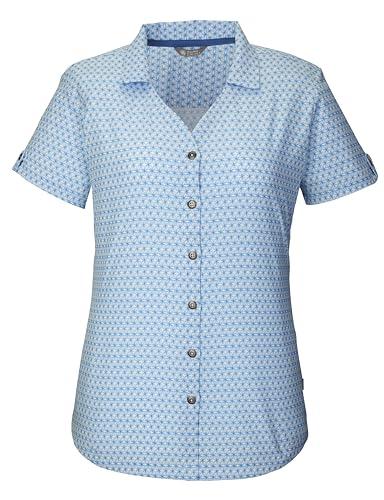 killtec Damski Funkcjonalna bluzka KOS 36 WMN WVN SHRT, 44, blue, 41274-000