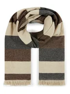 Apaszki i szaliki damskie - Lanerossi Wełniany szal w kolorze brązowo-beżowym z dodatkiem kaszmiru - 200 x 60 cm - miniaturka - grafika 1