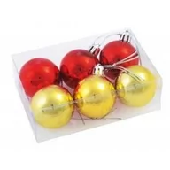 Bombki - Ozdoby świąteczne XMAS LINE, złoty/czerwony - miniaturka - grafika 1