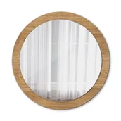 Lustra - Ścienne Lustro Łazienkowe Tekstura drewna 90cm - miniaturka - grafika 1