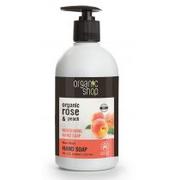 Mydła - Natura Siberica Organic Shop Rose Peach Hand Soap U) mydło do rąk 500ml - miniaturka - grafika 1