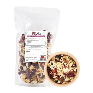 Mieszanka Śniadaniowa 500G Orzechy/ Suszone Owoce - Płatki śniadaniowe i musli - miniaturka - grafika 1