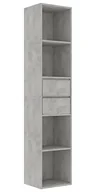 Regały - Regał z szufladami w kolorze szarego betonu A8-H88 - miniaturka - grafika 1