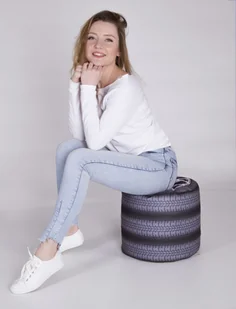 Pufa Walec GR Tyres 40x40 cm - Pufy i podnóżki - miniaturka - grafika 3