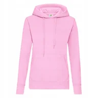 Bluzy damskie - Bluza Damska Z Kapturem Hooded Sweat Jasnoróżowy r. L - miniaturka - grafika 1