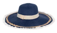 Czapki damskie - Kapelusz Damski Letni Plażowy Słomkowy Duże Rondo Z Frędzlami Stylowy - miniaturka - grafika 1