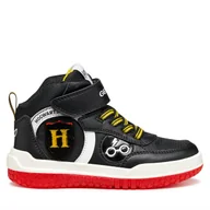 Buty dla chłopców - Sneakersy Geox J Buzzerlight J56MCD 054FU C0048 M Czarny - miniaturka - grafika 1