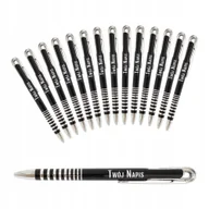 Długopisy - Długopisy z grawerem metalowe reklamowe personalizowane własne logo 50szt - miniaturka - grafika 1