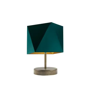 Złoto-zielona lampka nocna w stylu urban jungle PASADENA GOLD - Lampy stojące - miniaturka - grafika 1