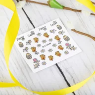 Ozdoby do paznokci - Allepaznokcie Naklejki do paznokci 3D samoprzylepne brokatowe wielkanocne BLE 1054D - miniaturka - grafika 1