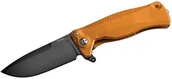 Noże - Nóż Lionsteel SR FLIPPER ORANGE z aluminium, RotoBlock, ostrze Chemical Black Sleipner SR11A OB - miniaturka - grafika 1