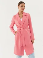 Płaszcze damskie - Vero Moda Trencz Billie Daisy 10281638 Różowy Regular Fit - miniaturka - grafika 1