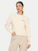 Bluzy damskie - Guess Jeans Bluza W4YQ07 KC811 Beżowy Regular Fit - miniaturka - grafika 1