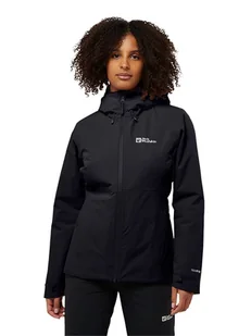 Jack Wolfskin Kurtka funkcyjna "Wisper" w kolorze czarnym - Kurtki i kamizelki sportowe damskie - miniaturka - grafika 1