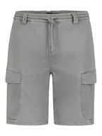 Spodenki męskie - Authentic Style Bojówki w kolorze szarym - miniaturka - grafika 1