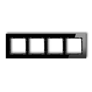 Ramka uniwersalna poczwórna ze szkła 12-12-DRG-4 KARLIK DECO - Klawisze i ramki - miniaturka - grafika 1