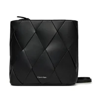 Torebki damskie - Torebka Calvin Klein Ck Woven Square Crossbody K60K612991 Czarny - miniaturka - grafika 1
