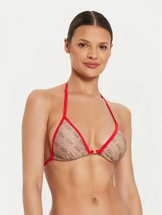Guess Góra od bikini E4YJ13 MC04R Brązowy - Stroje kąpielowe - miniaturka - grafika 1