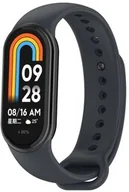 Akcesoria do smartwatchy - Bizon Silikonowy pasek Strap Watch Silicone do Xiaomi Smart Band 9 / 9 NFC / 8, ciemnoszary - miniaturka - grafika 1