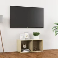 Szafki RTV - vidaXL Lumarko Szafka pod TV, dąb sonoma, 72x35x36,5 cm, płyta wiórowa 805528 - miniaturka - grafika 1