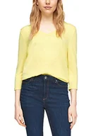 Koszulki i topy damskie - s.Oliver Damska koszulka 120.10.101.12.130.2059195, limonkowy żółty, 44 - miniaturka - grafika 1