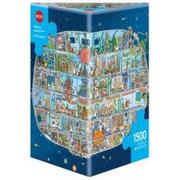 Puzzle - Heye Puzzle 1500 elementów Statek kosmiczny + plakat - miniaturka - grafika 1