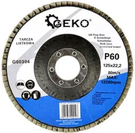 Akcesoria do elektronarzędzi - Geko Tarcza listkowa lamelkowa lamelka 115mm P80 Geko G00302 - miniaturka - grafika 1