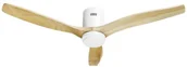 Wentylatory - Hombli smarter Deckenventilator mit Licht, White & Light Wood - miniaturka - grafika 1