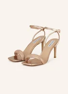 Sandały damskie - Steve Madden Sandały Na Obcasie Bryanna Z Ozdobnymi Kamykami rosegold - miniaturka - grafika 1