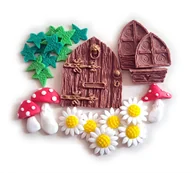 Dodatki do ciast w proszku - Zestaw na tort Domek Wróżki + dodatki - miniaturka - grafika 1