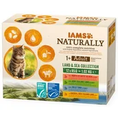 Mokra karma dla kotów - Iams Naturally Senior Cat Land & Sea Collection 12x85g - miniaturka - grafika 1