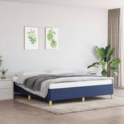 Łóżka - Lumarko Rama łóżka, niebieska, 180x200 cm, obita tkaniną - miniaturka - grafika 1