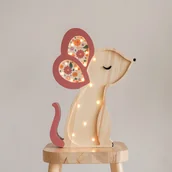 Lampy pozostałe - Drewniana Lampka Myszka - Edycja Wiosenna - miniaturka - grafika 1
