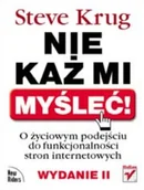 Systemy operacyjne i oprogramowanie - Nie Każ mi Myśleć! O Życiowym Podejściu do Funkcjonalności Stron Internetowych - miniaturka - grafika 1