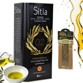 Oliwa - Oliwa z oliwek extra virgin Sitia Premium 0,2% 5L Zioła 01/2028 - miniaturka - grafika 1