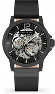 Zegarki męskie - Zegarek męski KENNETH COLE KCWGE2124702 czarny klasyczny skeleton - miniaturka - grafika 1